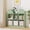 Green, variant on Kids Castle Cube Toy Storage Organizer, 6 Cubby Open Bookshelf with Anti-Tip Wall Device, Wooden Playroom Toy Book Storage Cabinet for Toddlers Bedroom Playroom