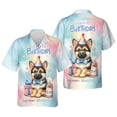 thumbnail image 3 of Happy Birthday Cute Puppy German Shepherd with Cake Gifts Party Hat Hawaiian Shirt Breathable Summer Unisex Merch Alsatian Dog Lover Gifts - 00029, 3 of 6