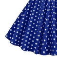 thumbnail image 5 of Ulanda Halter Pinup Dresses for Girls 50s Pin up Dress Girls Retro Dress 1950s Vintage Dress Kids A line Party 50's Polka Dot Dress (Blue, 5-6 Years), 5 of 5