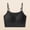 Black, variant on Womans Bra Plus Size Sports Bra Patterned Sheer Bralette Wireless Breathable Soft Stretch Seamless Comfort Light Support Printed Everyday Bra for Casual Outfits Travel and Lounge Wear