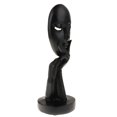 thumbnail image 4 of Escultura de Resina BLESIY 2 Piezas Arte Minimalista Negro, 4 of 8