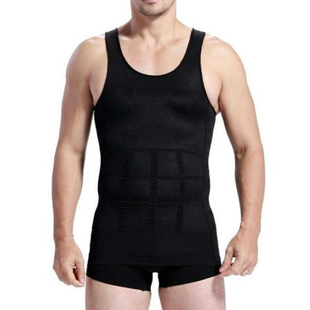 

Musuos Men Slimming Body Shaper Shirt Solid trainer Shapewear Corsets Vest