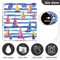 thumbnail image 5 of Yayeee Magnetic Dishwasher Cover for The Front Decoration Home Kitchen Machine Sticker Protector, Blue Hand Drawn Sailboats, 5 of 6