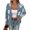 Sky Blue, variant on CharmCyan Women's New Autum And Winter Flower Pattern Button Front Cardigan Sweater Coat Beige L