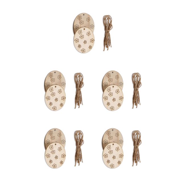 Yuarrent Paquete de 10 puertas de ventana árbol colgante de animal rebanadas de decoración colgante con cuerda de lino decoración del festival Type2 NO2 Yuarrent CBP182958