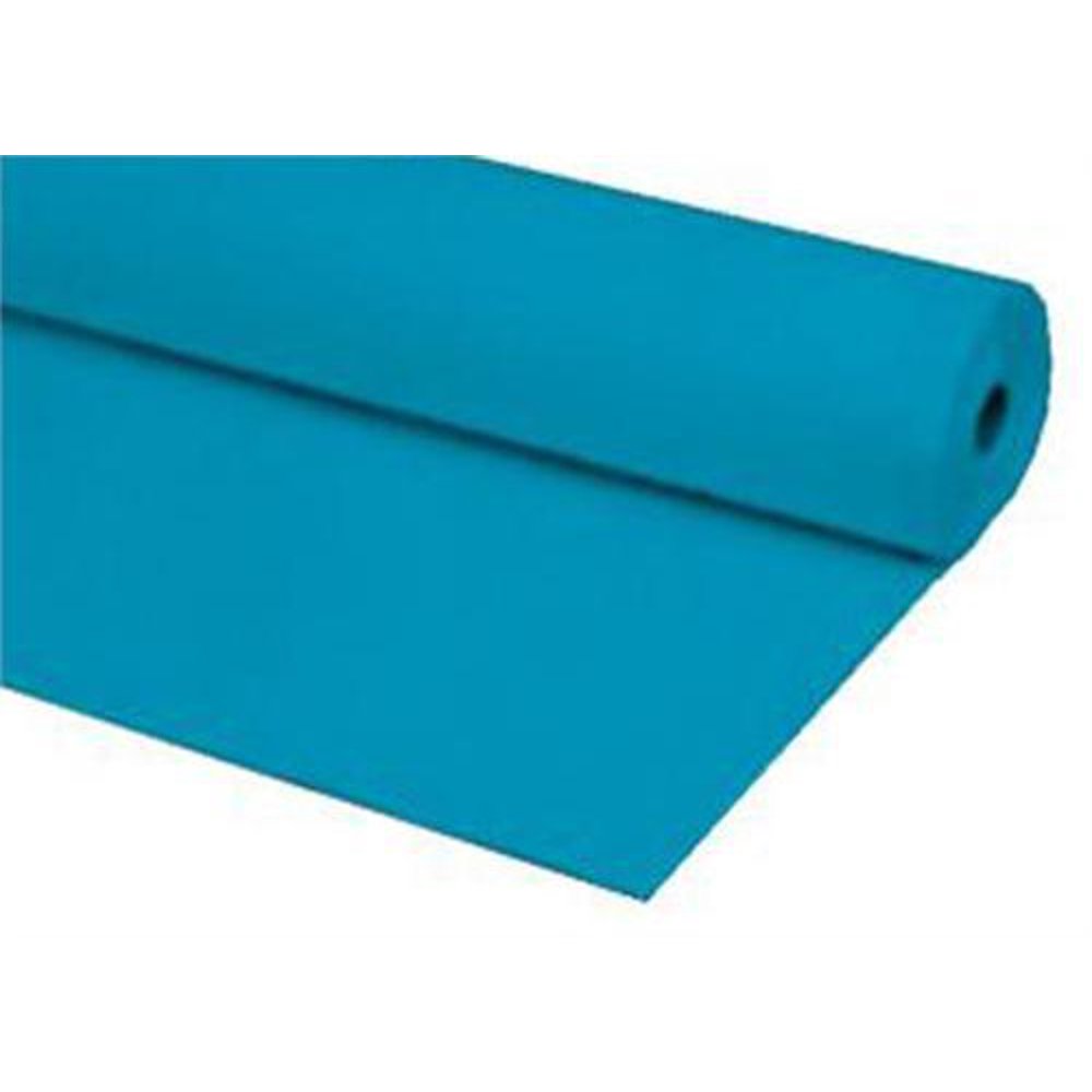 Turquoise Dark Blue Disposable Plastic Table Cover Roll 40 x 100 ft