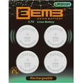 thumbnail image 1 of EEMB LIR2032H Rechargeable Battery with 4PCS 3.7V Lithium-ion Coin Button Cell Batteries 70mAh Can Replace ML2032 for Car Remote Key Fob Watch(4), 1 of 8