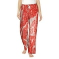 thumbnail image 2 of Kdxio Women's Comfy Stretch Beef SteaksPrint Drawstring Pajama Pants-X-Large, 2 of 9