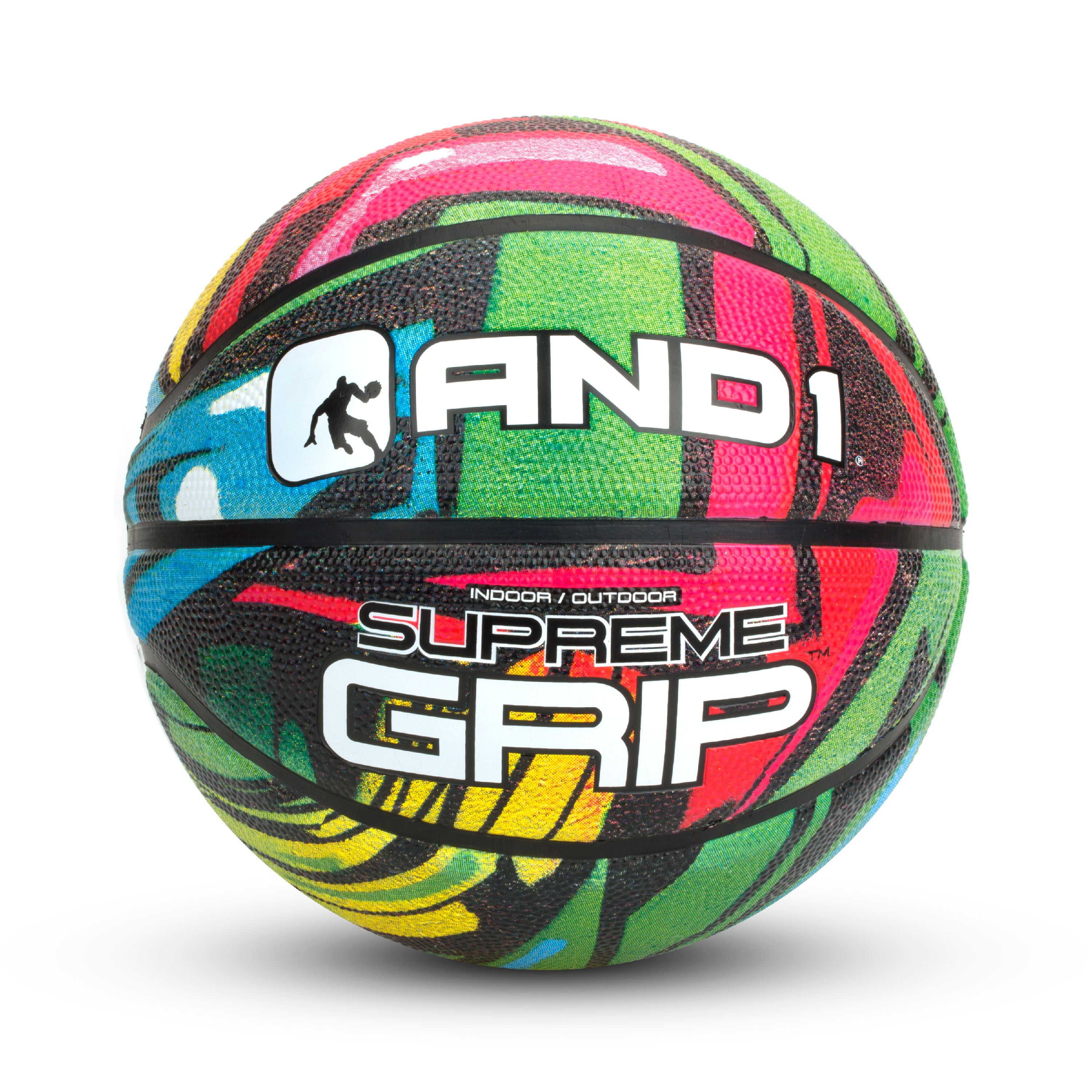 Details about   NEW And1 Indoor/Out Street Basketball Official Size 29.5" Supreme Grip Colorful 