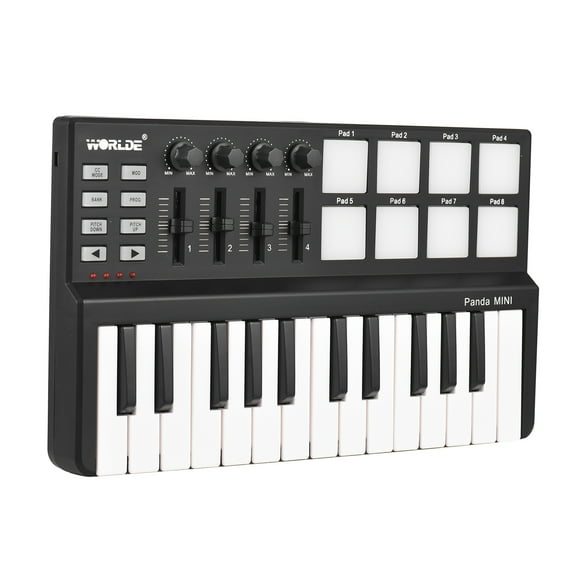 MIDI controller,And Drum Pad Usb And Drum Portable 25-key Usb Panda Portable Rookin Pad I Qahm Midi Qisuo Panda Lanru