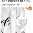 thumbnail image 4 of Farmhouse Kitchen Curtians, Rustic Country Fork and Spoon Cook Theme Rustic Vintage Cottage Blackout Cafe Living Room Bedroom Window Curtains Drapes Treatments 2 Panel Sets, 42"x54" Inch, 4 of 5