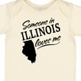thumbnail image 4 of Inktastic Someone in Illinois Loves Me Boys or Girls Baby Bodysuit, 4 of 5