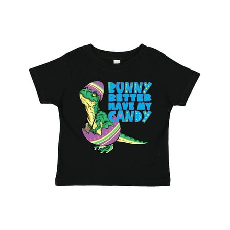 

Inktastic Easter Baby Dino Bunny Better Have My Candy Gift Toddler Boy or Toddler Girl T-Shirt