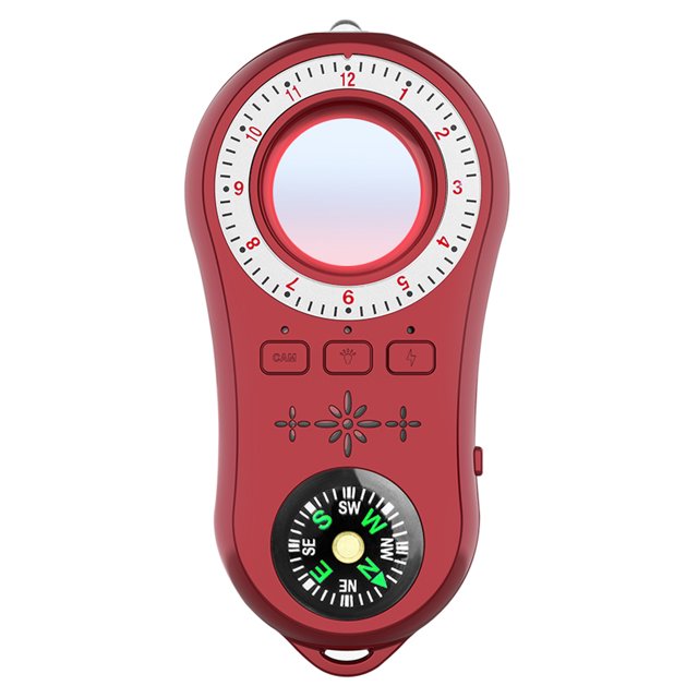 Rastreador de cámara portátil, Detector infrarrojo, localizador anticámara recargable para Hotel de oficina, detección de detección de alta Analizadores y rastreadores de circuitos Rojo Eigraketly TO009751-03B