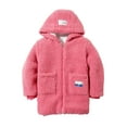 thumbnail image 2 of Esaierr Baby Kids Boys Girls Autumn Winter Hooded Jacket Coat Warm Outwear Mid Length Casual Toddler Thick Hooded Jacket Outerwear Clothes for 3-12Y, 2 of 6