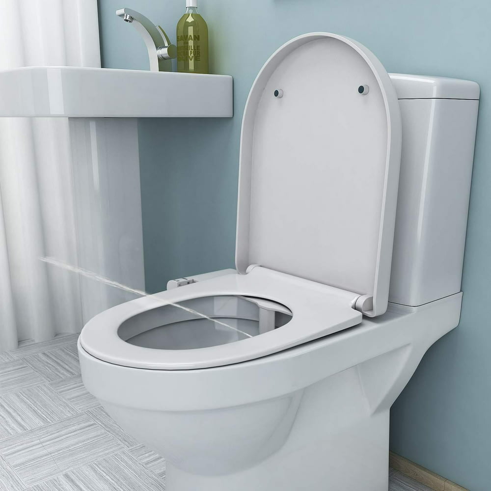Self Cleaning Single Nozzle Non Electric Mechanical Bidet Toilet Seat