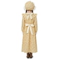 thumbnail image 4 of JFOPQVSM Girls' Outfit Sets 3PCS Prairie Girls Dress with Apron and Hat for Toddler 4-8 Years, 4 of 5