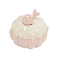 thumbnail image 2 of Ceramic Jewelry Box, Vintage Decorative Trinket Box with Lid, Jewelry Gift Organizer for Earrings and Rings (Light Pink), 2 of 5