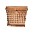thumbnail image 4 of Organizador de madera para pinturas y pinceles, estante para pigmentos, múltiples compartimentos con 2 cajones para pinceles y herramientas de ., 4 of 9
