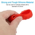 thumbnail image 4 of Unique Bargains Housse de Roues de Valise, 16 Pcs Housses de Protection Silencieuses pour Roues de Valise pour Ensembles de Bagages à Roues Pivotantes, Rouge, 4 of 7