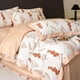 thumbnail image 4 of Funda Nórdica Rey Blanco Algodón Suave Chic Shabby Rosa Naranja Botánico Ropa de Cama, 4 of 9