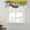 Yellow, variant on Red Brown Tie Up Valance Curtains for Windows, Kitchen Curtains Window Treatments, Blue White Modern Rustic Neutral Graffiti Art Short Window Shades Valances for Bedroom Bathroom Cafe 54"x18"