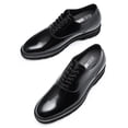 thumbnail image 4 of CMR CHAMARIPA Height Increasing Formal Shoes Black Leather Men Taller Shoes Height Increasing Shoes - Mens Elevator Dress Shoes - 8 CM / 3.15 Inches, 4 of 5