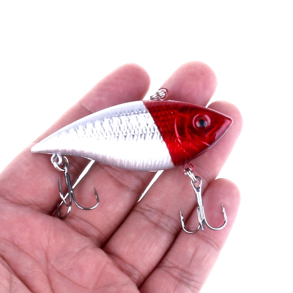 HENGJIA 5PCS Lipless Crankbaits for Bass, Fishing Lures Minnow VIB Hard Baits Top Water Lures Fishing Lure for Saltwater Freshwater Bass, Redfish, Trout, Walleye