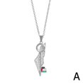 thumbnail image 2 of Palestine Map Key Plated Necklace Unique Pendant Jewelry Gift NEW, 2 of 3