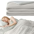 thumbnail image 2 of Gnwei Cooling Comforter Queen Size, Q-Max 0.4 Reversible Lightweight Cooling Blanket, Breathable Silk Smooth Summer Bedding Quilt for Hot Sleepers Night Sweats, 2 of 4