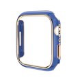 thumbnail image 2 of Compatible for Apple Watch Case Series 3/2/1 38mm [NO Screen Protector], Hard PC Plating Bumper Frame Shockprooof Lightweight Protective Case Cover for iWatch Series 3/2/1 38mm, Blue/Rosegold, 2 of 10
