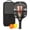 Black-2, variant on Pickleball Paddles Set Of 1, Fiberglass Surface, Skull & Tattoo Print, 1 Paddle, 2 Balls & Bag