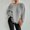 Grey, variant on Fashion Women Long Sleeve Print Knitting Sweater Casual Tops Blouse
