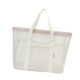 thumbnail image 5 of Bolso de playa de malla con bolsillos, separación para ropa seca y mojada, bolso de hombro grande para la playa. Blanco, 5 of 9
