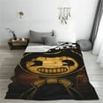 thumbnail image 4 of Bendy And The Ink Machine Blanket Super Soft Cozy Throw Blanket Fuzzy Comfy Flannel Blanket Warm Plush Blankets For Couch, Sofa, Bed 80"X60", 4 of 8