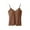 Brown, variant on Xixinqiwan Women Seamless Fitted Camisole Spaghetti Strap Silk Cami Tops Stretchable Knit Tank Undershirt for Layerling