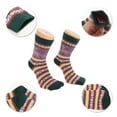 thumbnail image 3 of Unique Bargains 5 Pair Women's Retro Deers Pattern Winter Warm Socks Assorted Color Polyester, 3 of 5