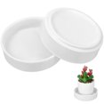 thumbnail image 3 of FRCOLOR 2pcs Ceramic Pot Saucers Round Flower Plant Water Catcher Trays Indoor Plant Drip Trays, 3 of 10