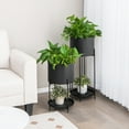 thumbnail image 4 of Costway Support de Pot de Fleurs en Métal Moderne Décoratif avec Trous de Drainage, 4 of 10