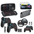 thumbnail image 1 of Switch 2 Pro Controllers Accessories Bundle for Nintendo 17-in-1: Carrying Case, Screen Protector, Thumb Grip for Joycon, Dockable Console Protective, 1 of 9