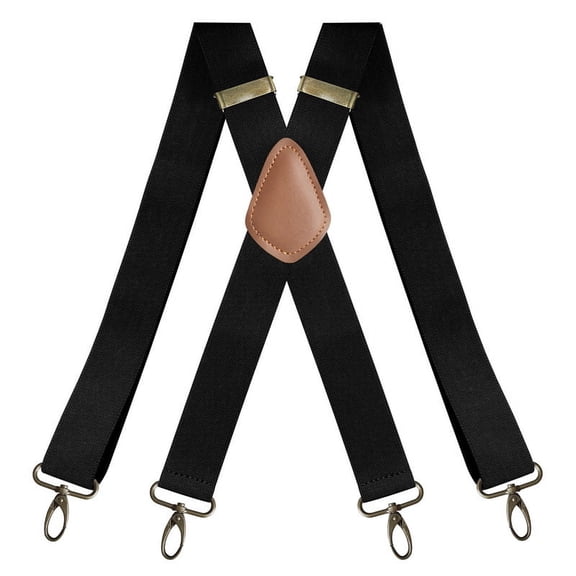 Heavy-Duty Adjustable Men's Suspenders with Reinforced Metal Clips, Comfortable X-Back Elastic Braces for Work, Wedding, and Everyday Use 3.5X120cm
