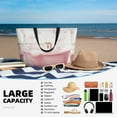 thumbnail image 3 of Yiaed Cute Bathtub Print Large Capacity Beach Travel Bag - Waterproof Zipper Vacation Tote for Sandproof Storage, and Camping, 3 of 5