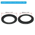 thumbnail image 2 of Uxcell 62mm-82mm Step Up Ring with Cleaning Cloth, 2 Pack Camera Lens Filter Adapter Ring, Black, 2 of 6
