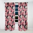 thumbnail image 4 of Designart "Peony Love Poem I" Floral Room Darkening Curtain Single Panel, 4 of 6