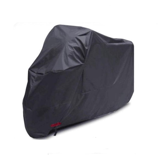 Funda para motocicleta, impermeable, para exteriores e interiores, para ciclomotores, se la la adaptaciónción a motores de hasta 108 pulgadas (, negro) Cola Cubierta de bicicleta de moto