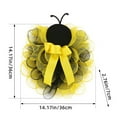 thumbnail image 4 of zhangmingg Spring Farmhouse Hanging Mesh Garland Decorative Wall Door, 4 of 8