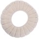 thumbnail image 4 of Beige O-Shaped Warm Toilet Seat Cover Pads Comfortable 1Pack For Ladies Elderly Winter Occasion, 4 of 4