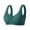 Dark Green, variant on Womens Plus Size Underwear Solid Front Closure Wireless Tank Bra Creative Design Pink 54