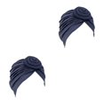 thumbnail image 1 of Jumpingount Turbante Nudo Musulmán Interior Hijab Sombrero Elástico Superficie Sombreros Pérdida Bonnet Cabeza Decoración para Mujeres Armada 2piezas, 1 of 6