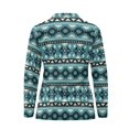 thumbnail image 4 of Garronmavis Women's Golf Shirt Quarter Zip Collared Tennis Shirts Long Sleeve Athletic Hiking Running Workout Tops Western Aztec Shirt, Blue Western Aztecs, Size XL, 4 of 7